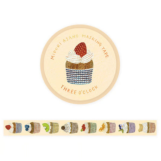 Three O'Clock, Midori Asano, Masking Tape 20mm×5m