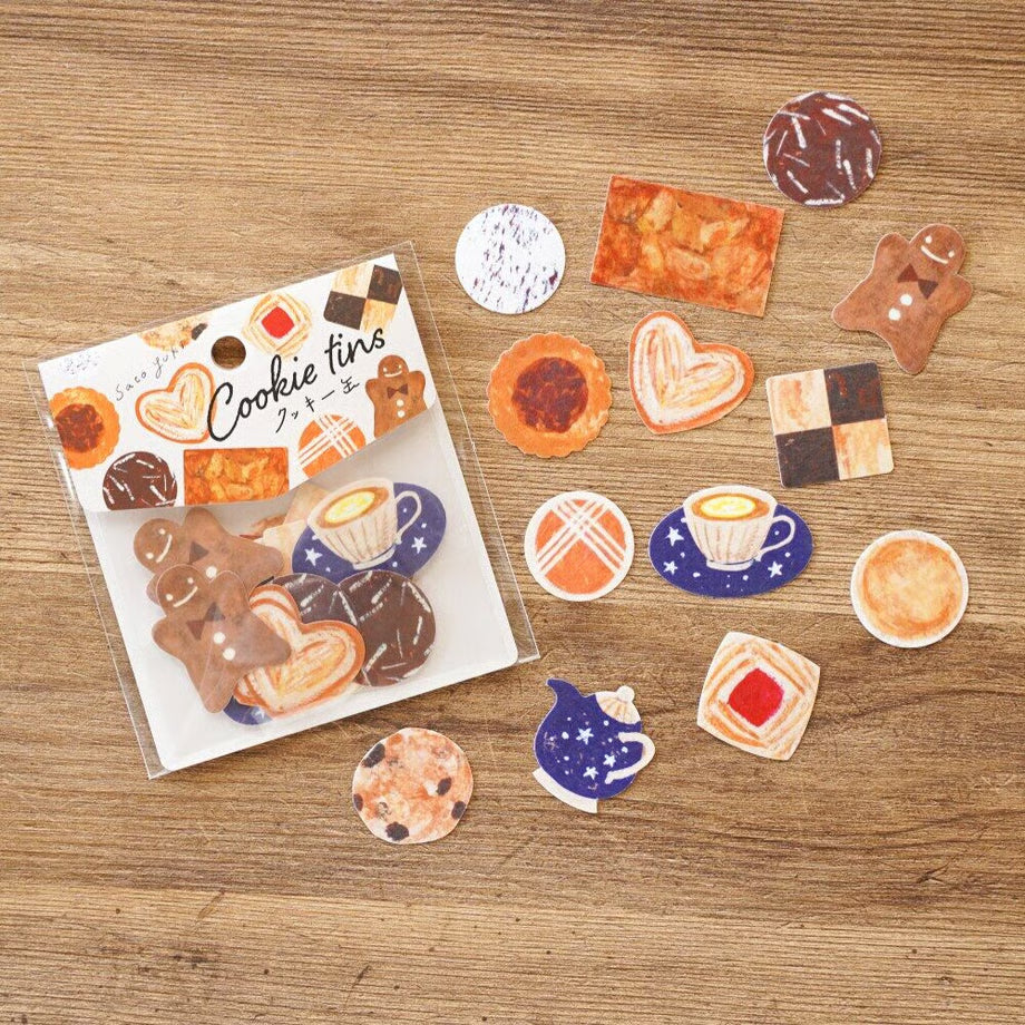 Cookie Tin, Stickers by Sato Yuki