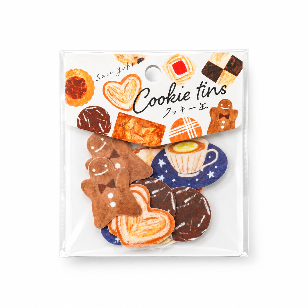 Cookie Tin, Stickers by Sato Yuki