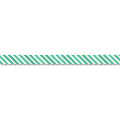 🎁 PINE BOOK Assorted Style Nami-Nami Masking Tape, ８ｍｍエメラルド・ストライプ (Emerald Stripe) (100% off)