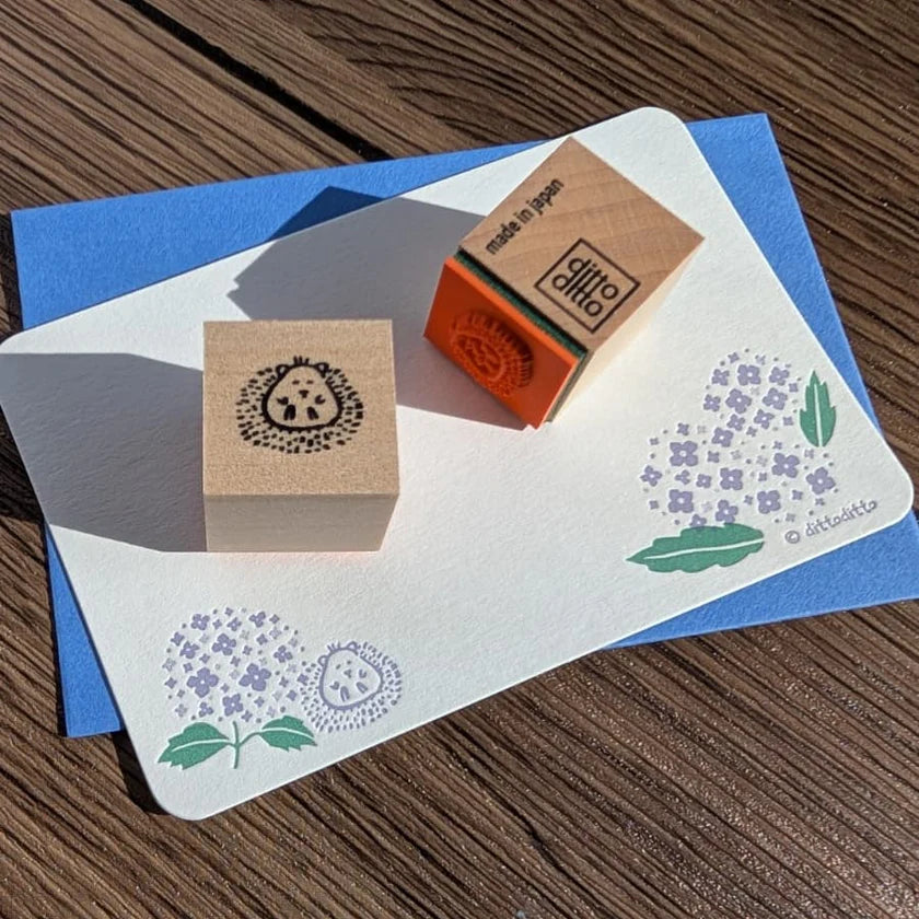 刺蝟｜迷你木頭印章