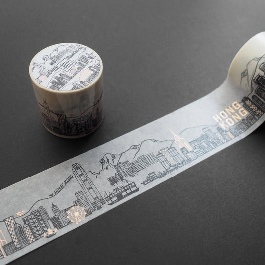 Hong Kong Skyline, Washi Tape, 45mm x 10m