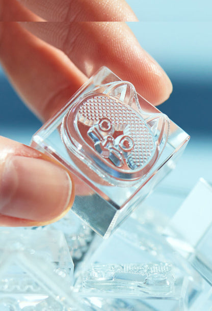 Flower Set, Kori Jirushi (氷印), Transparent Stamp Set of 6 Stamps