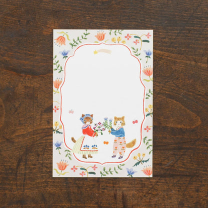 Little Fluffy Friends, Postcard Pad by Aiko Fukawa, Hyogensha cozyca products