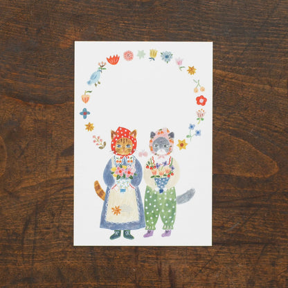 Little Fluffy Friends, Postcard Pad by Aiko Fukawa, Hyogensha cozyca products