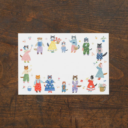 Little Fluffy Friends, Postcard Pad by Aiko Fukawa, Hyogensha cozyca products