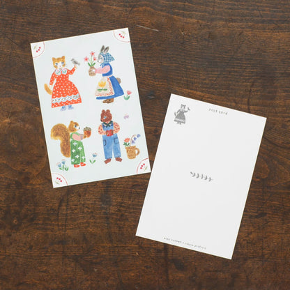 Little Fluffy Friends, Postcard Pad by Aiko Fukawa, Hyogensha cozyca products
