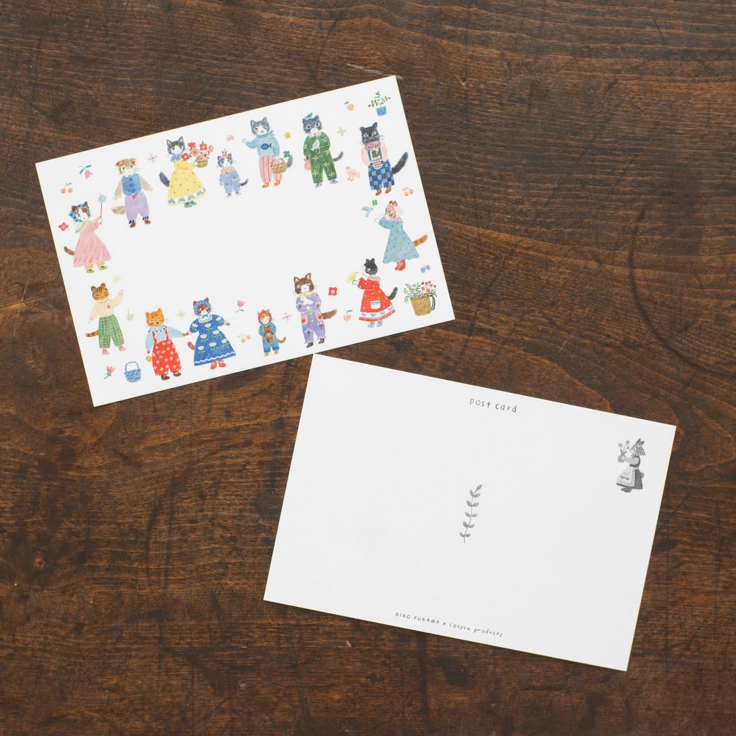 Little Fluffy Friends, Postcard Pad by Aiko Fukawa, Hyogensha cozyca products