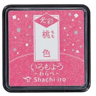 Shachihata, Shachi-iro Iromoyo Kousai Warabe Ink Pad (いろもよう光彩), 25x25mm