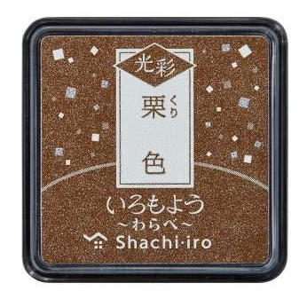 Shachihata, Shachi-iro Iromoyo Kousai Warabe Ink Pad (いろもよう光彩), 25x25mm
