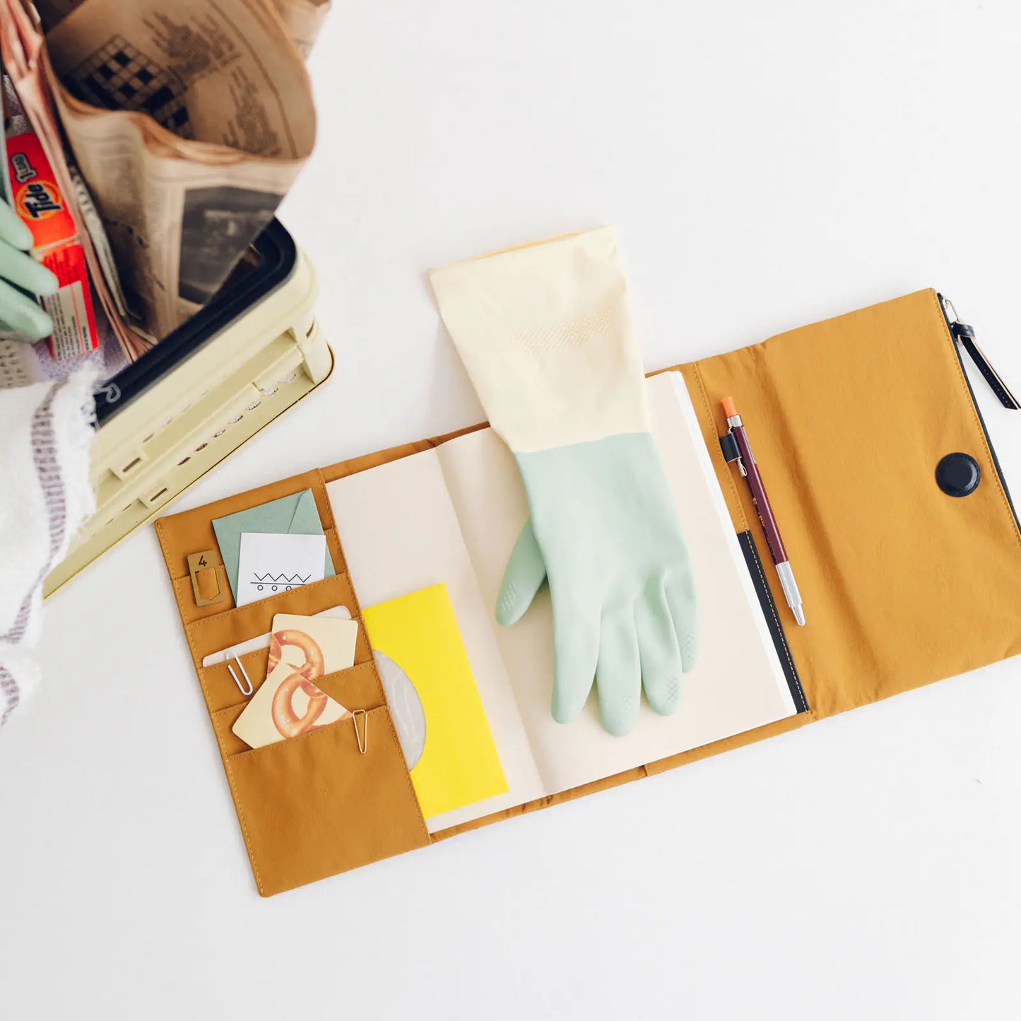 Tragen: Mustard, A5 Techo Cover