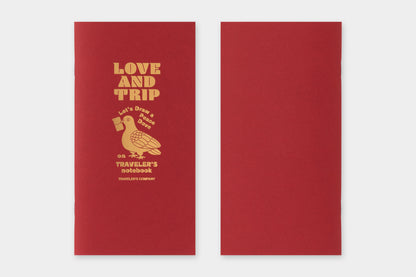 *Pre-Order* TRAVELER'S notebook, LOVE AND TRIP Red, Refill Regular Size