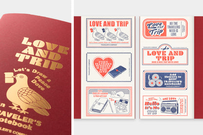 *Pre-Order* TRAVELER'S notebook, LOVE AND TRIP Red, Refill Regular Size