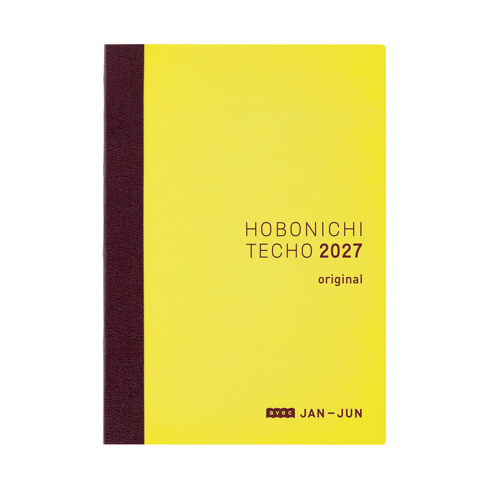 2027 Hobonichi Original Avec Books, Daily 6-month x 2 book set, A6 Japanese