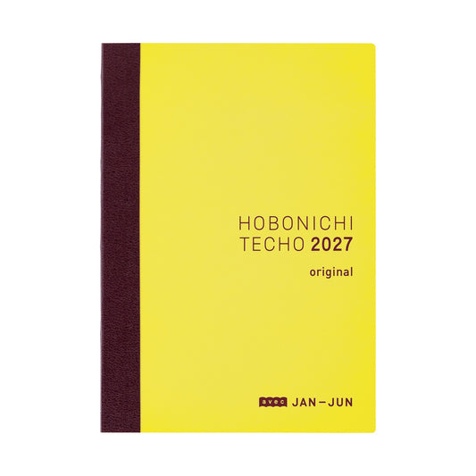 2027 Hobonichi Original Avec Books, Daily 6-month x 2 book set, A6 Japanese