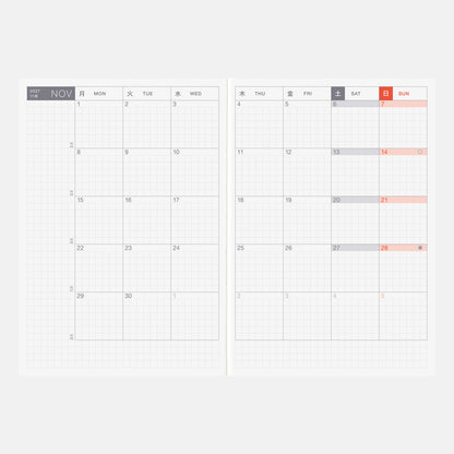 2027 Hobonichi Original Book, A6