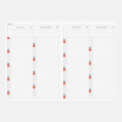 2027 Hobonichi Original Book, A6
