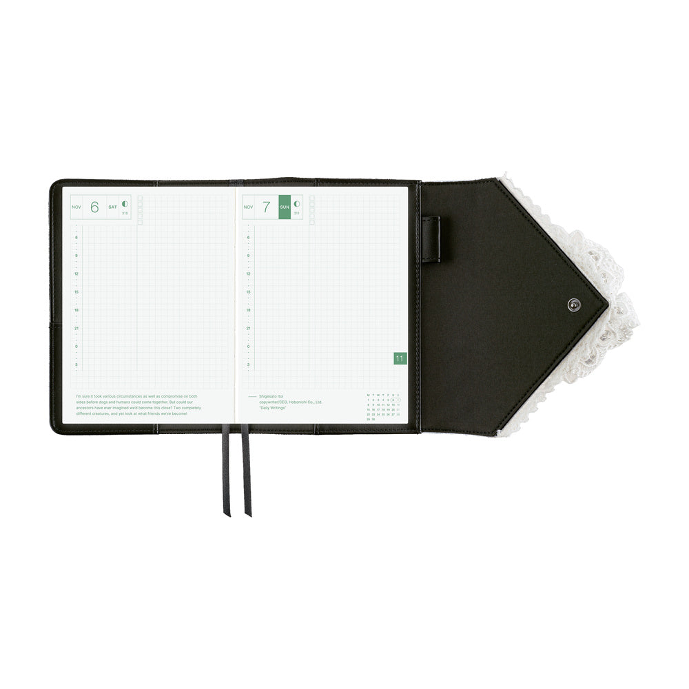 tanakadaisuke: White Handkerchief Diary, A6 Techo Cover