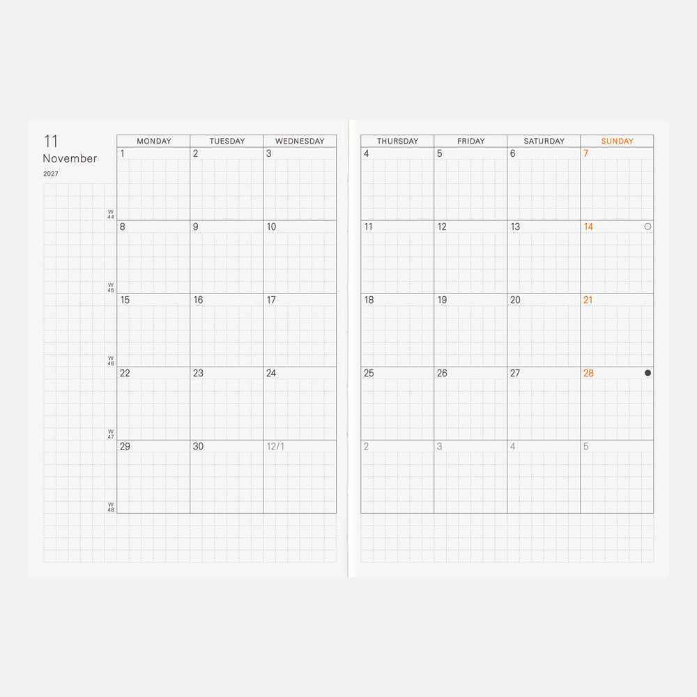 2027 Hobonichi Planner Book, A6