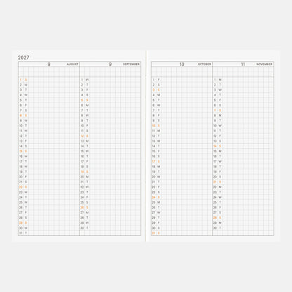 2027 Hobonichi Planner Book, A6
