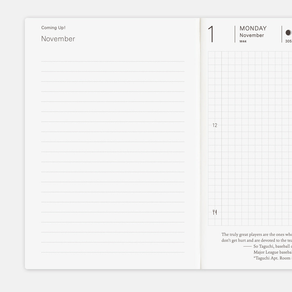 2027 Hobonichi Planner Book, A6