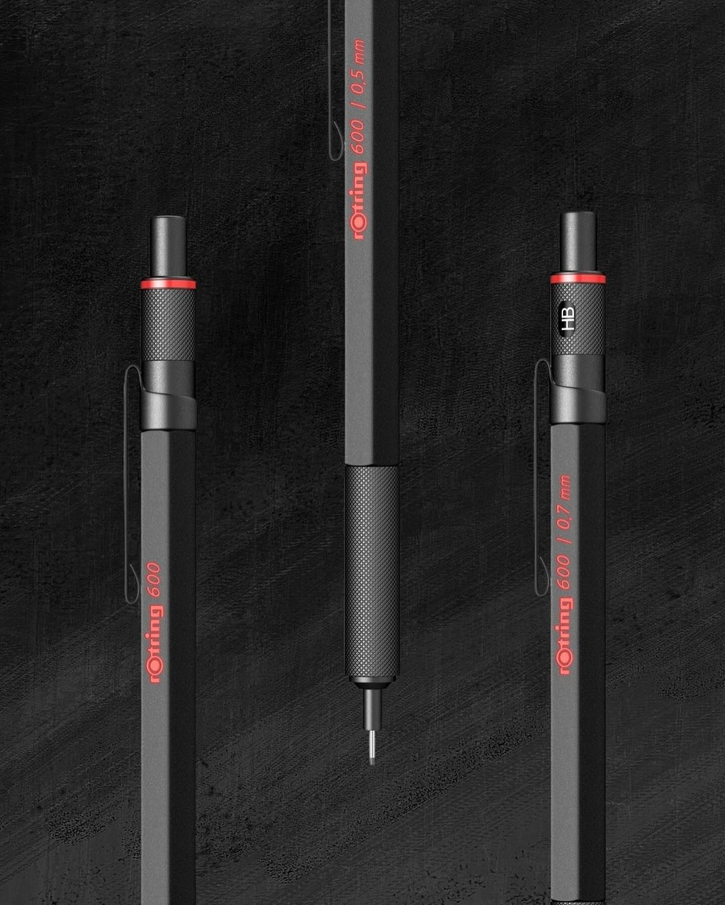 Rotring 600 Mechanical Pencil high quality 0.5mm Black