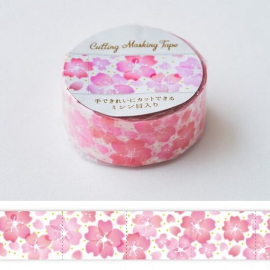 🎁 PINE BOOK, Sakura, Cutting Masking Tape, 15mm x 5m (100% off)