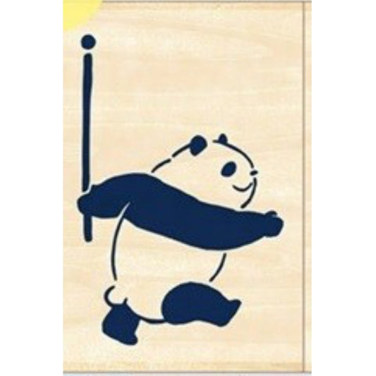 Panda, Washi Tape Companion (ますてのあいぼう) Wooden Rubber Stamp