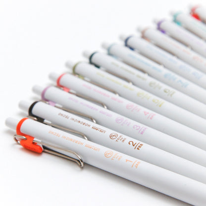 uniball ONE, TSUKI no IRO Set of 6 with Case, 0.38mm