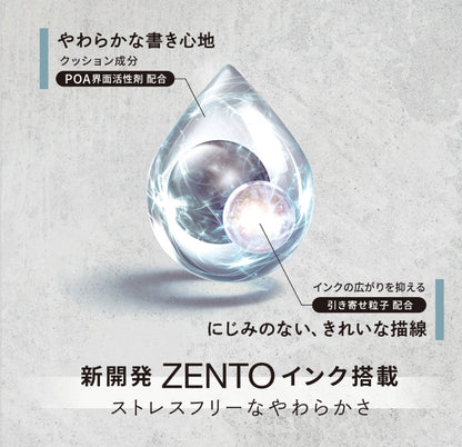 uniball ZENTO, Flow Model, 0.38mm / 0.5mm