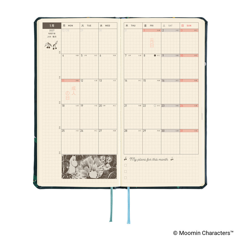 Moomin: A Day in the Life of Snufkin, Weeks 2027 Japanese Version (Special Moomin Edition)