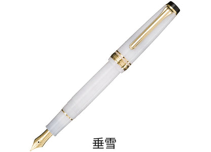 SAILOR, Shizuriyuki (垂雪), Shikiori (四季織) Setsugetsu Soraha (雪月空葉) Fountain Pen, EF / MF Nib