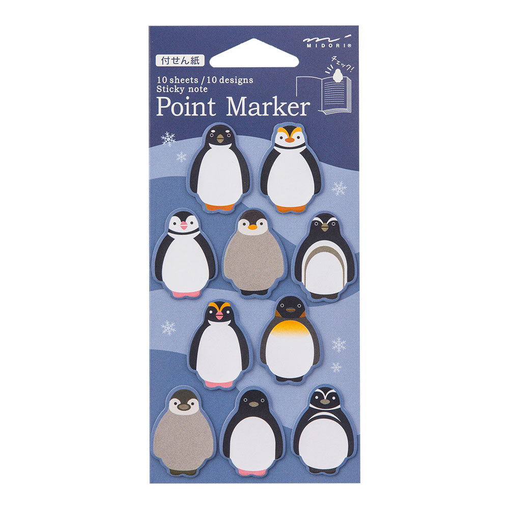midori, Penguin, Point Marker Sticky Note