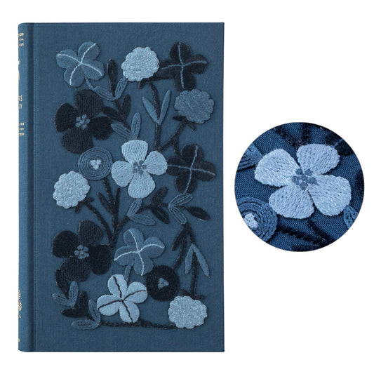 midori, Embroidery Flower Navy, 5-Year Diary