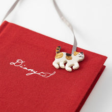 Load image into Gallery viewer, midori, Cat, Diary with Embroidered Bookmark
