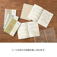 Load image into Gallery viewer, midori, Diary with Stickers, Gray
