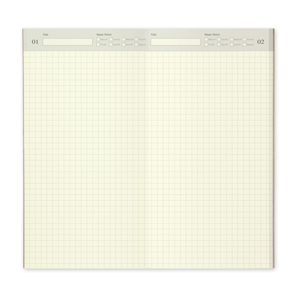 TRAVELER'S notebook, Free Diary - Daily 005, Refill Regular Size