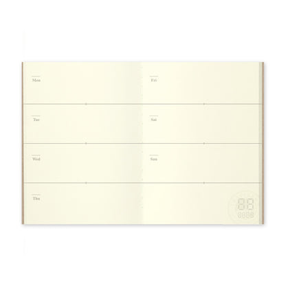 TRAVELER'S notebook, Free Diary <Weekly> 007, Refill Passport Size