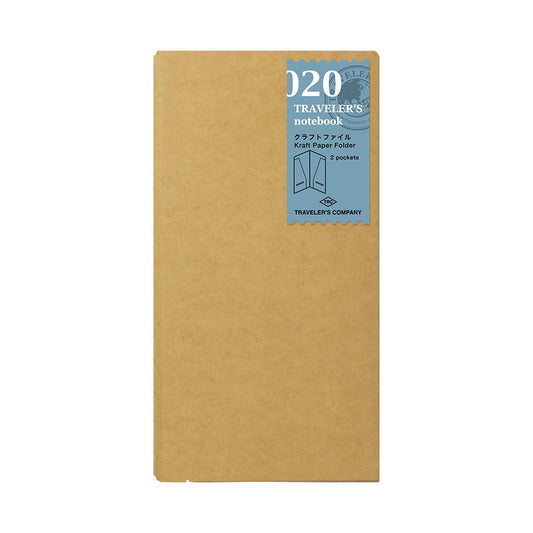 TRAVELER'S notebook, Kraft Paper Folder 020, Refill Regular Size