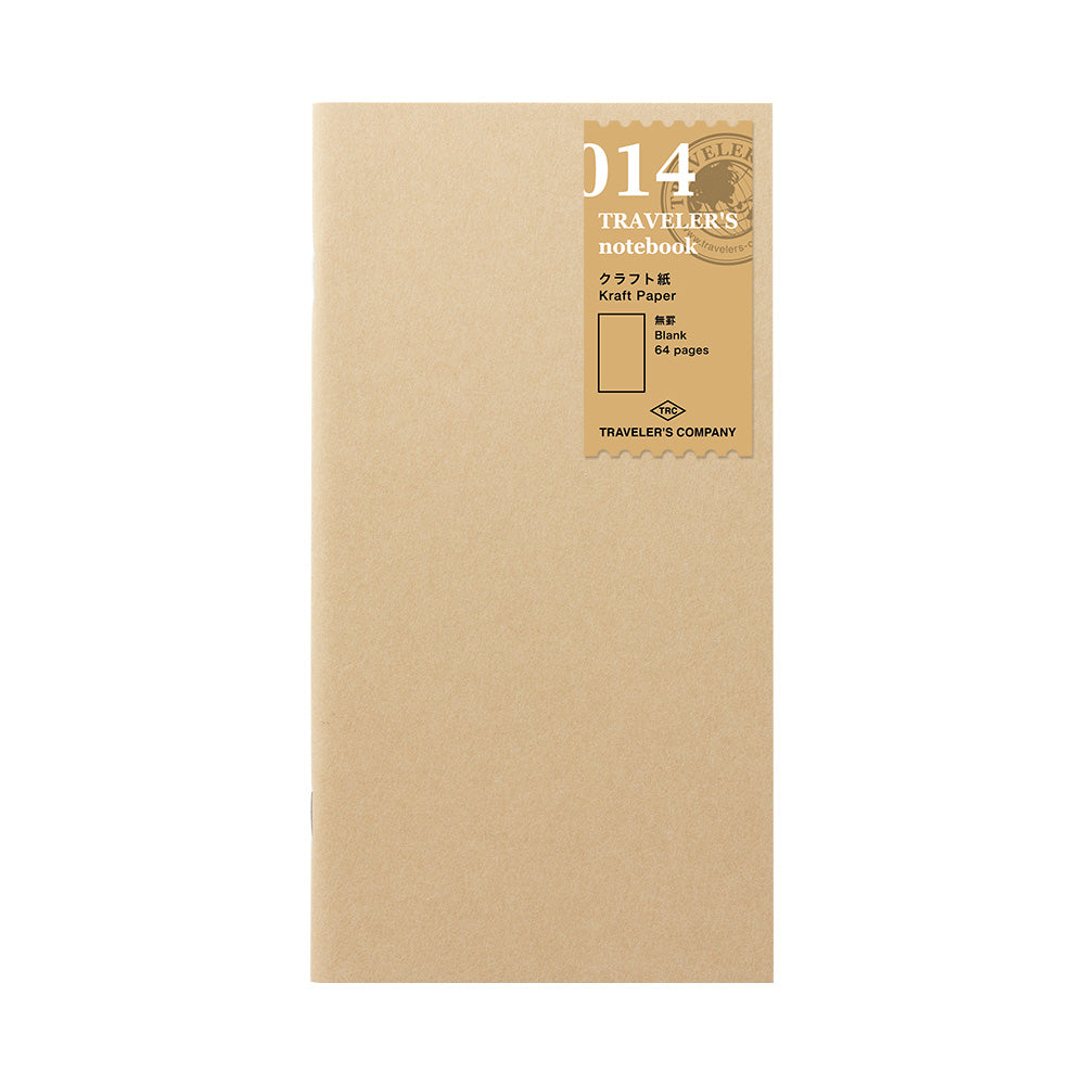 TRAVELER'S notebook, Kraft Paper Notebook 014, Refill Regular Size