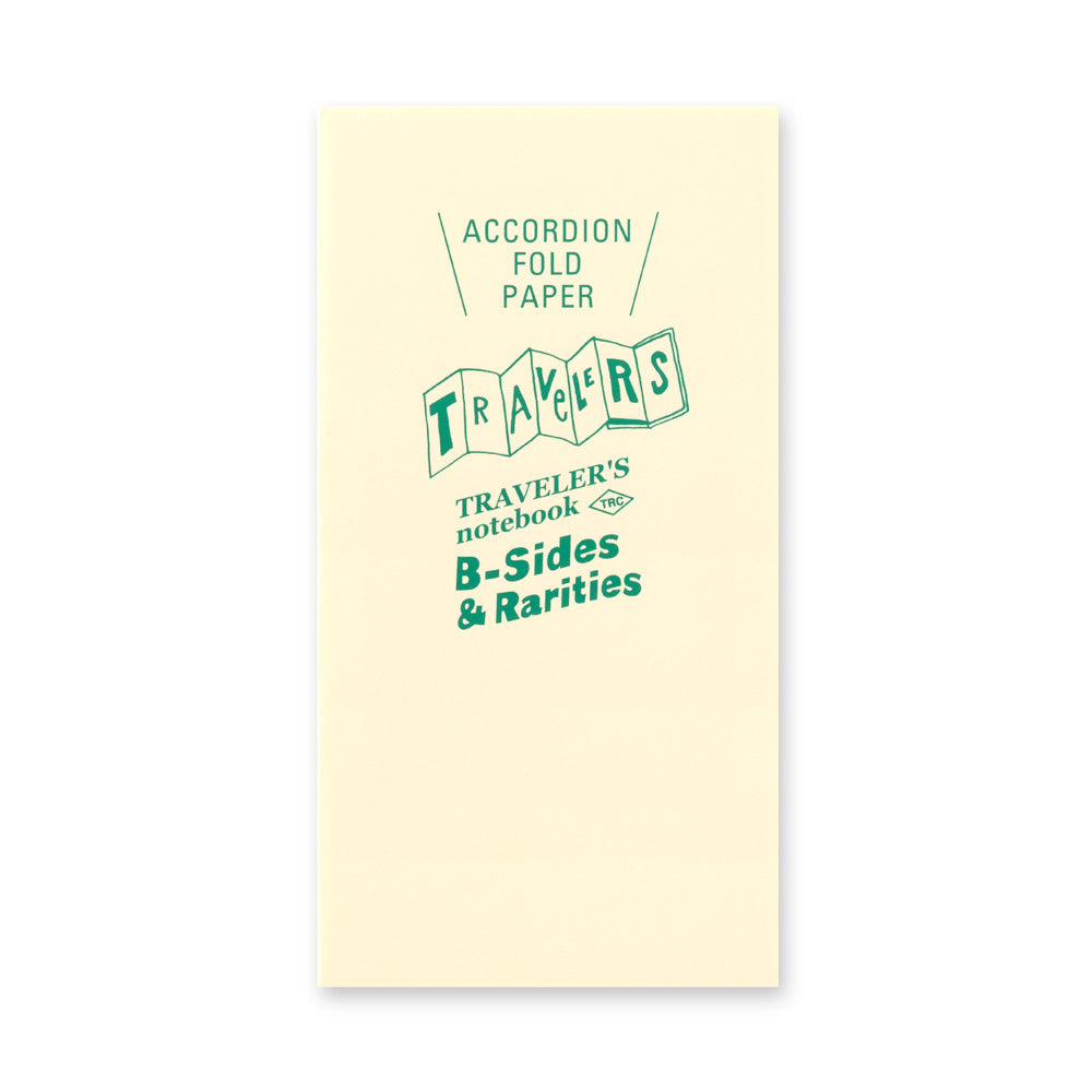 TRAVELER'S notebook, Accordion Fold Paper, B-Sides & Rarities, Refill Regular Size