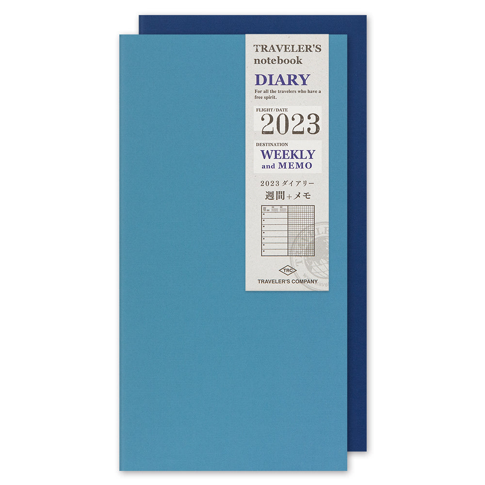 TRAVELER'S notebook, 2023 Weekly + Memo, Refill Regular Size