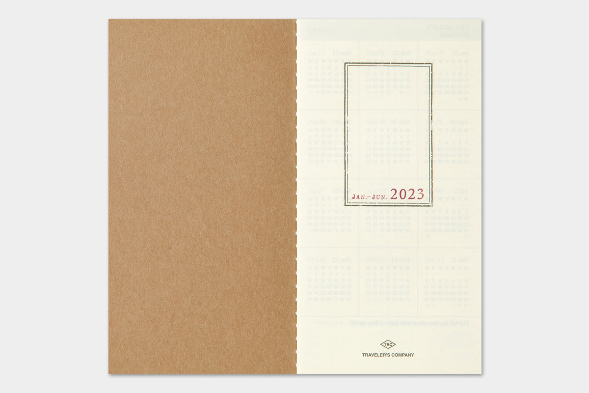 TRAVELER'S notebook, 2023 Weekly + Memo, Refill Regular Size