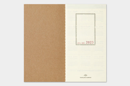 TRAVELER'S notebook, 2023 Weekly + Memo, Refill Regular Size