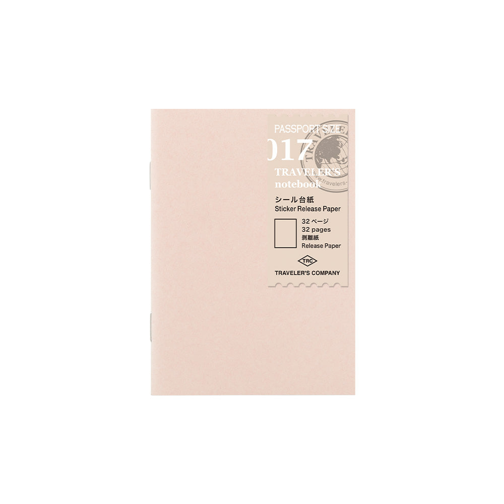 TRAVELER'S notebook, Sticker Release Paper 017, Refill Passport Size