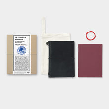 Load image into Gallery viewer, TRAVELER&#39;S notebook, Black Passport Size Kit
