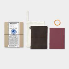 Load image into Gallery viewer, TRAVELER&#39;S notebook, Brown Passport Size Kit
