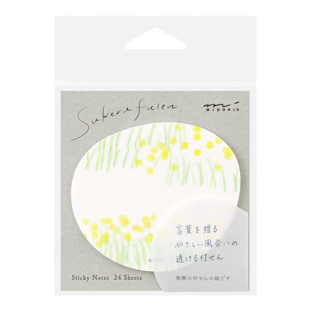 midori, Flower Garden Yellow, Sticky Note Transparency