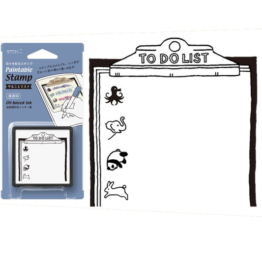 midori, To-Do List, Paintable Stamp Penetration Type