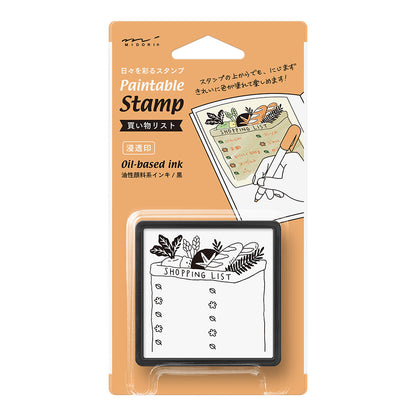 midori, Shopping List, Paintable Stamp Penetration Type